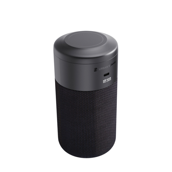 Colunas ecológicas com som de alta qualidade e subwoofer de 10 W