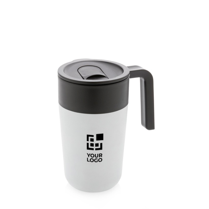 Caneca feita de plástico reciclado e metal vista principal