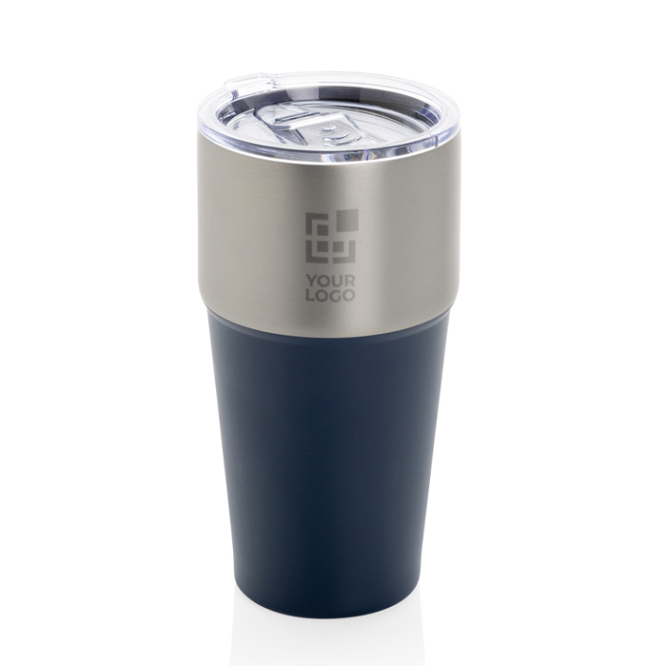 Copo térmico de aço inoxidável reciclado antigotas de 500 ml