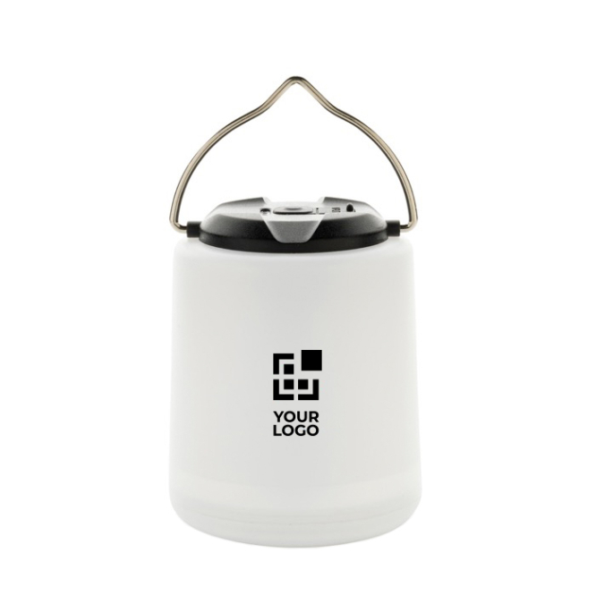 Lâmpada portátil em plástico eco com três modos de iluminação LED