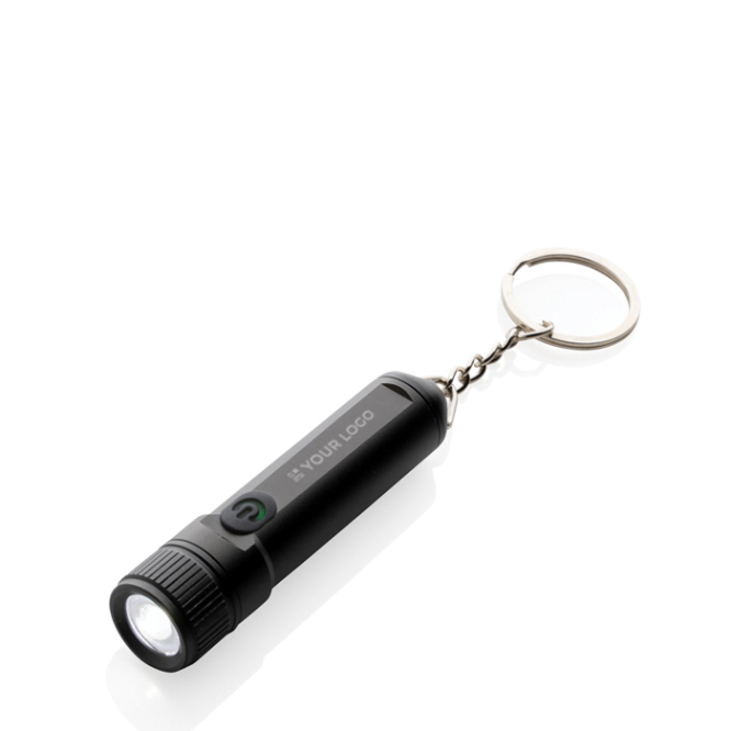 Porta-chaves lanterna recarregável e ultrabrilhante com LED Gearx