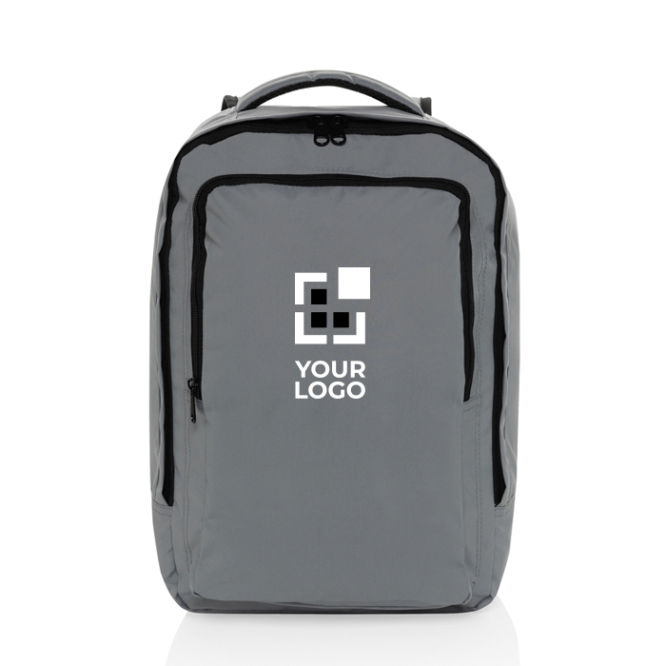 Mochila de rPET para viajar com capacidade para 19 L e pega superior