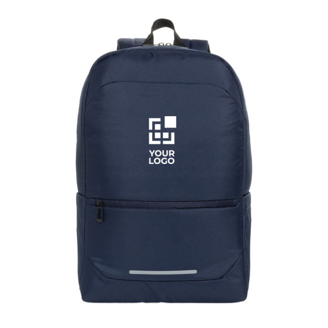 Mochila em poliéster reciclado com design business e bolsos 15.6''