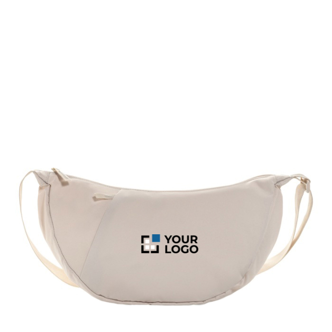 Saco tiracolo XL em RPET com bolso exterior e alça ajustável