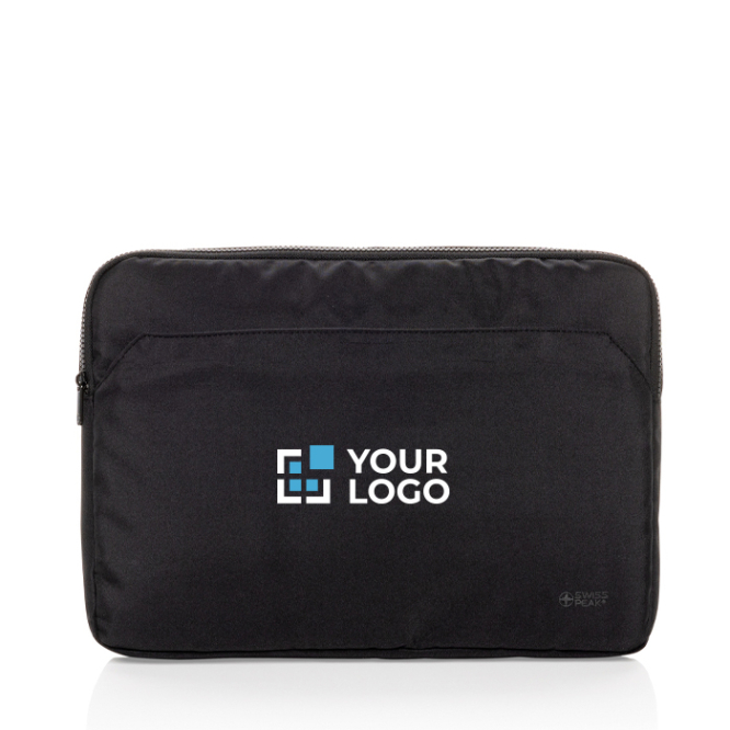 Capa de rPET com forro e bolso frontal Swiss Peak PC 15,6''