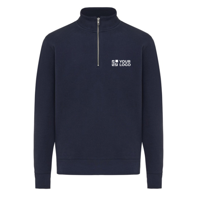 Camisola de meia abertura em algodão reciclado modern fit 300 g/m2 Iqoniq Elgon 