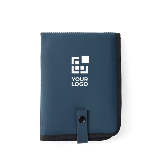 Almofada portátil reciclada com fecho de pressão e design dobrável