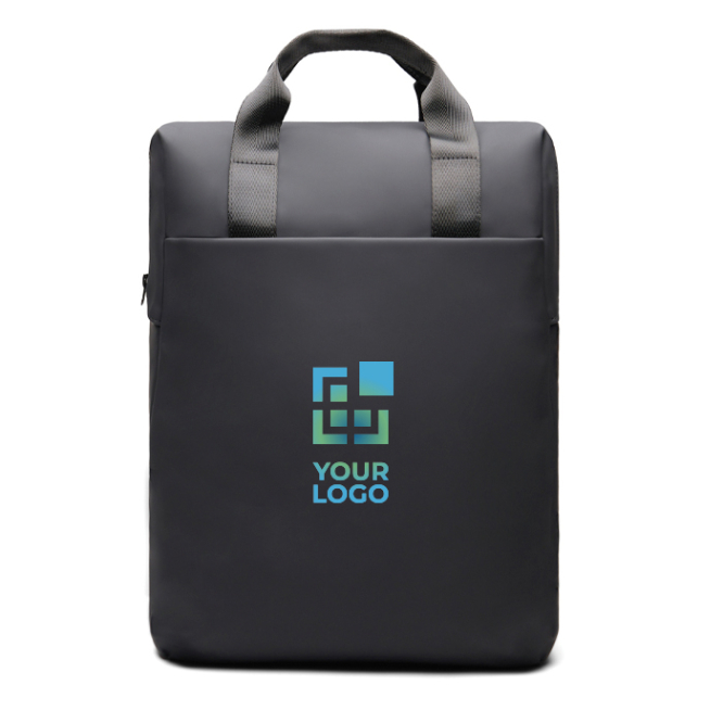 Mochila reciclada com bolso frontal e alça traseira de viagem 16''