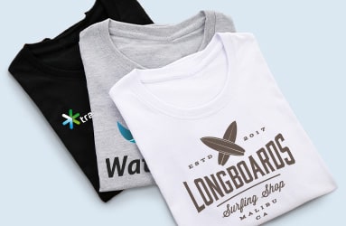 t-shirts com lógotipos