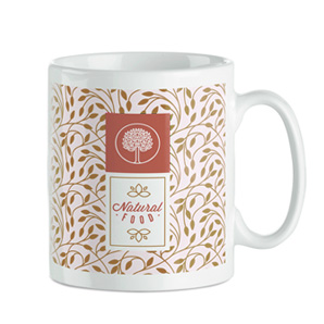 Canecas de cerâmica branca impressão a cor bem garrida 350ml Sublim Caneca personalizada