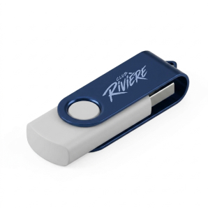 USB, acabamento borracha e clipe metálico colorido personalização total